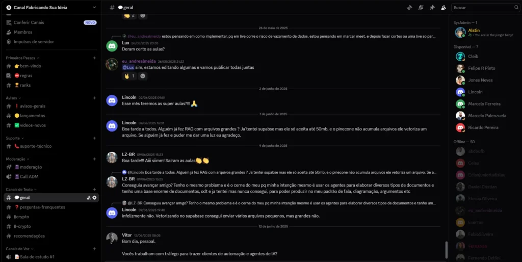 Comunidade discord IA Comunidade Pro